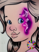 Load image into Gallery viewer, F20 Flourish Brushstroke fACE Airbrush Stencil