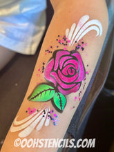 Load image into Gallery viewer, T57 Rose Tattoo Stencil