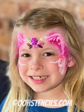 Load image into Gallery viewer, F16 LodieUp Brush Strokes #4 fACE Airbrush Stencil