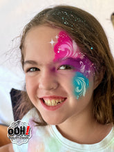 Load image into Gallery viewer, F21 Filigree Brushstroke fACE Airbrush Stencil