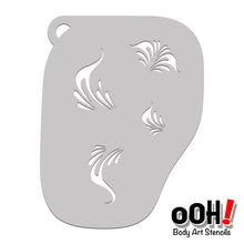 Load image into Gallery viewer, F20 Flourish Brushstroke fACE Airbrush Stencil