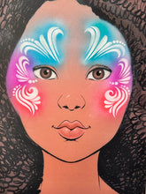 Load image into Gallery viewer, F13 LodieUp Brush Strokes # 1 fACE Airbrush Stencil