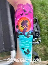 Load image into Gallery viewer, W32 Mermaid Wrap Stencil