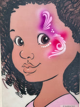 Load image into Gallery viewer, F16 LodieUp Brush Strokes #4 fACE Airbrush Stencil
