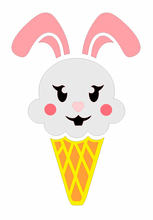 Load image into Gallery viewer, SB37 Bunny Ice Cone Tattoo Stencil