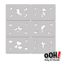 Load image into Gallery viewer, Spin Menu Stencil Set 1 - Pretty Designs