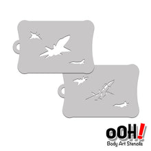 Load image into Gallery viewer, T53 Fighter Jet Tattoo Stencil