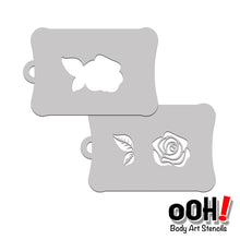 Load image into Gallery viewer, T57 Rose Tattoo Stencil