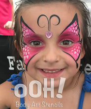 Load image into Gallery viewer, S03 Heart Sphere Airbrush & Face Paint Stencil