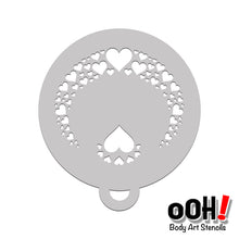 Load image into Gallery viewer, hearts face paint stencil