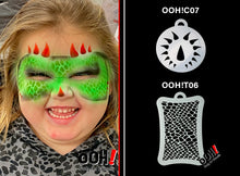 Load image into Gallery viewer, C07 Monster Horn Flip Face Paint Stencil