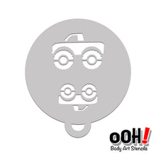 Load image into Gallery viewer, pickup truck face paint stencil