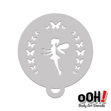 Load image into Gallery viewer, fairy butterfly face paint stencil