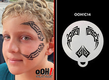 Load image into Gallery viewer, C14 Tribal Flip Face Paint Stencil