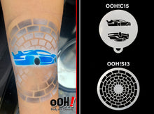 Load image into Gallery viewer, S13 Brick Sphere Airbrush & Face Paint Stencil