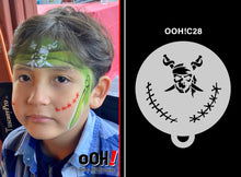Load image into Gallery viewer, C28 Pirate Skull Flip Stencil