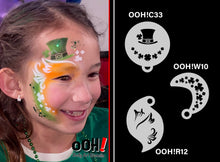Load image into Gallery viewer, R12 Butterfly Brushstroke Airbrush Face Paint Stencil 1