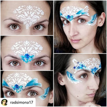 Load image into Gallery viewer, M01 Damask Mirror Face Paint Stencil