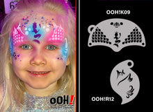 Load image into Gallery viewer, K09 Mermaid Princess Mask Face Paint Stencil