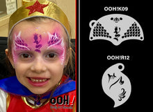 Load image into Gallery viewer, K09 Mermaid Princess Mask Face Paint Stencil