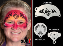 Load image into Gallery viewer, C14 Tribal Flip Face Paint Stencil
