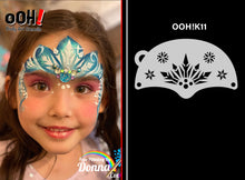 Load image into Gallery viewer, K11 Snowflake Queen Mask Face Paint Stencil