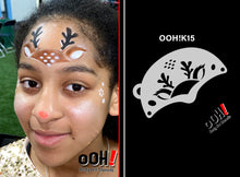Load image into Gallery viewer, K15 Reindeer Mask Face Paint Stencil