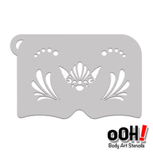 Load image into Gallery viewer, mermaid seashell crown Mask Face Paint Stencil Airbrush