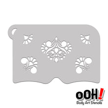 Load image into Gallery viewer, jeweled heart Mask Face Paint Stencil Airbrush