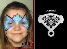 Load image into Gallery viewer, M01 Damask Mirror Face Paint Stencil