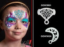 Load image into Gallery viewer, M01 Damask Mirror Face Paint Stencil