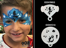 Load image into Gallery viewer, M03 Mermaid Mirror Face Paint Stencil