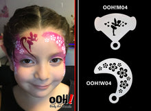 Load image into Gallery viewer, M04 Kissing Fairy Mirror Face Paint Stencil
