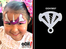 Load image into Gallery viewer, M07 Unicorn Horn Mirror Face Paint Stencil