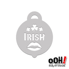 Load image into Gallery viewer, Kiss Me I'm Irish face paint stencil airbrush