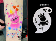 Load image into Gallery viewer, R05 Baby Unicorn Storm Airbrush Stencil