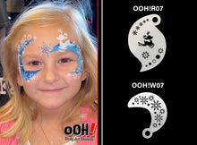 Load image into Gallery viewer, R07 Baby Reindeer Storm Face Paint Stencil