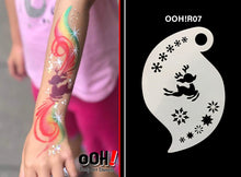 Load image into Gallery viewer, R07 Baby Reindeer Storm Face Paint Stencil