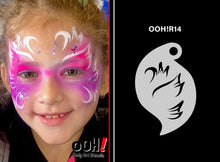 Load image into Gallery viewer, R14 Butterfly Brushstroke Airbrush Face Paint Stencil 3