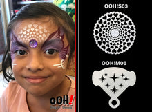 Load image into Gallery viewer, S03 Heart Sphere Airbrush &amp; Face Paint Stencil