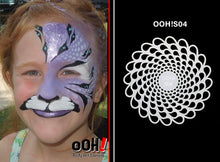 Load image into Gallery viewer, S04 Teardops Sphere Airbrush & Face Paint Stencil