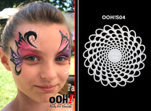 Load image into Gallery viewer, S04 Teardops Sphere Airbrush & Face Paint Stencil