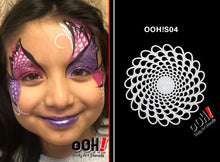Load image into Gallery viewer, S04 Teardops Sphere Airbrush & Face Paint Stencil