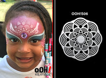 Load image into Gallery viewer, S06 Mandala Sphere Airbrush & Face Paint Stencil