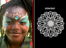 Load image into Gallery viewer, S07 Carnival Sphere Airbrush & Face Paint Stencil