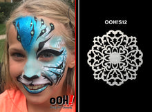 Load image into Gallery viewer, S12 Filigree Sphere Airbrush & Face Paint Stencil