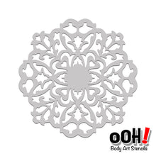 Load image into Gallery viewer, filigree mandala face paint airbrush stencil