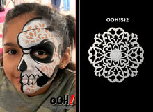 Load image into Gallery viewer, S12 Filigree Sphere Airbrush & Face Paint Stencil