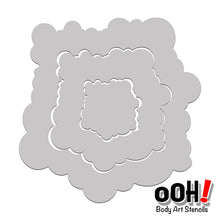 Load image into Gallery viewer, cloud ring mandala face paint airbrush stencil