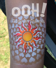 Load image into Gallery viewer, S03 Heart Sphere Airbrush & Face Paint Stencil